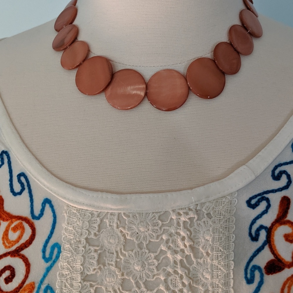 Blush Disc Necklace